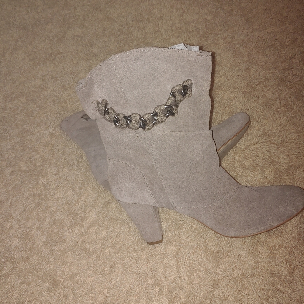 Suede Booties - Picture 2 of 2